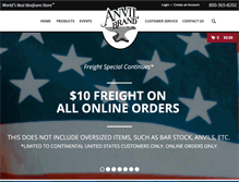 Tablet Screenshot of anvilbrand.com